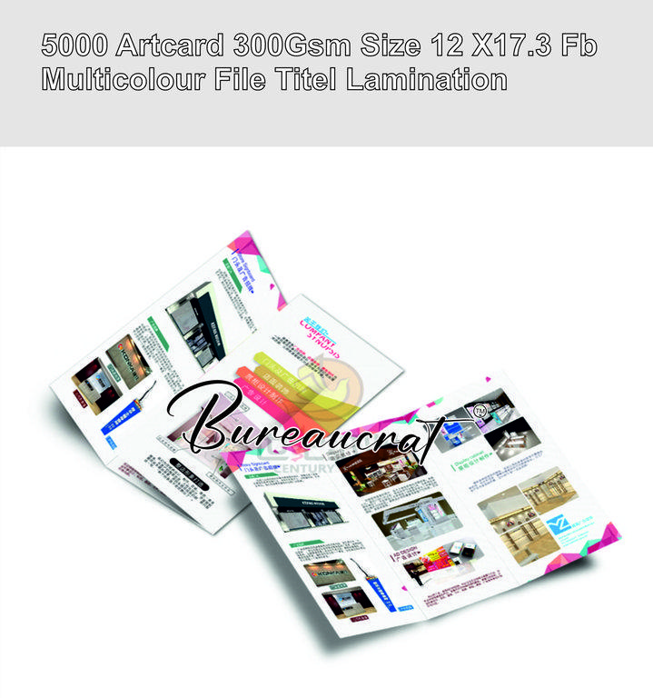 Picture of 5000 Artcard 300Gsm Size 12 X17.3 Fb Multicolour File Titel Lamination