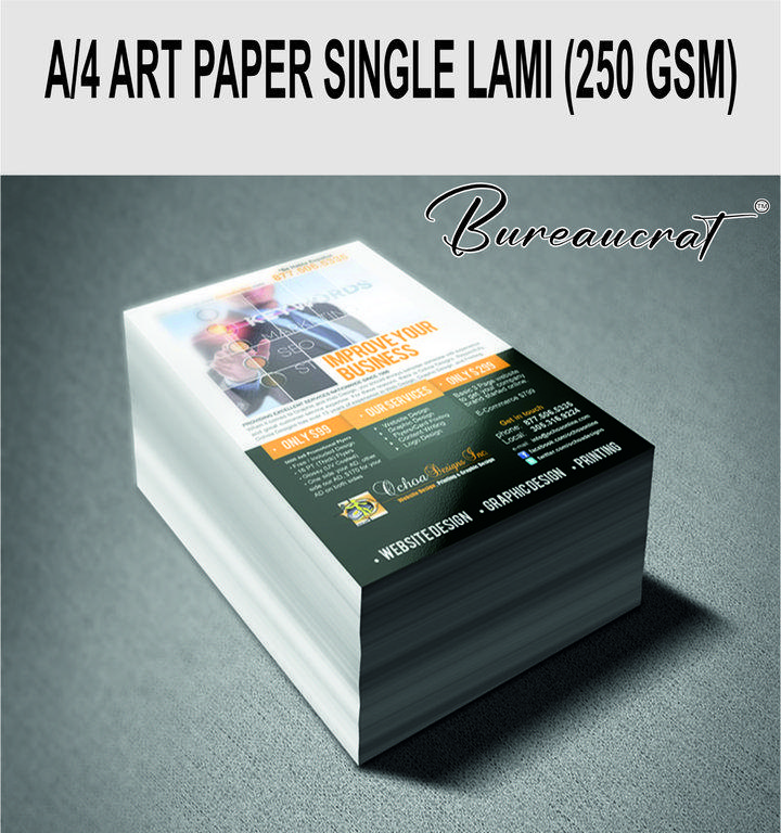 Picture of A/4 Artcard Single Withlamination