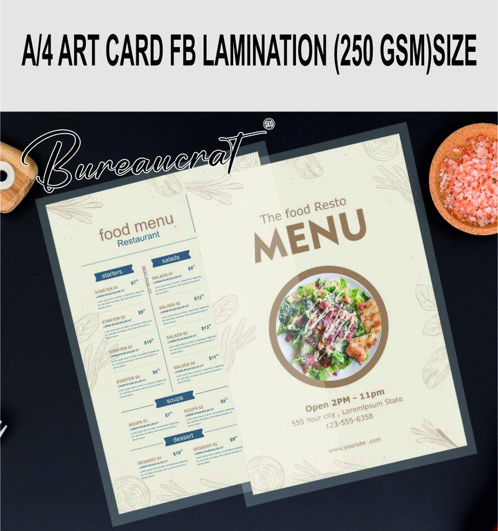 Picture of Artcard F B With Lami Size(250Gsm)