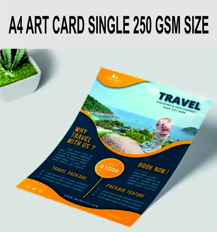 Picture of A4 Artcard Single Side Without (250Gsm)