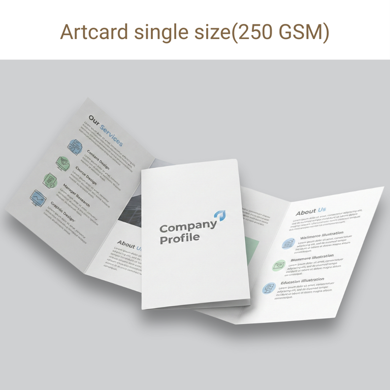Picture of Artcard single size(250 GSM)