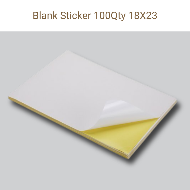 Picture of Blank Sticker 100Qty 18X23