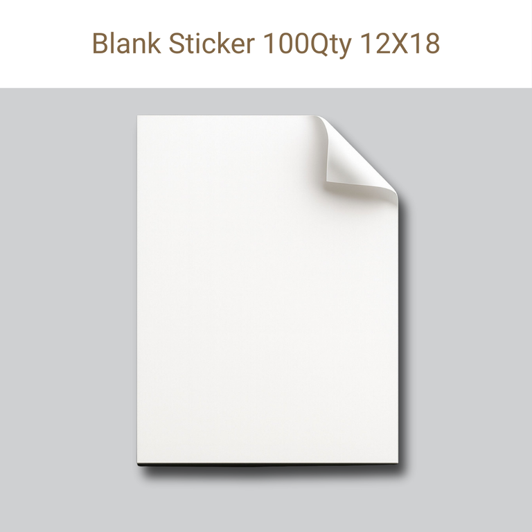Picture of Blank Sticker 100Qty 12X18