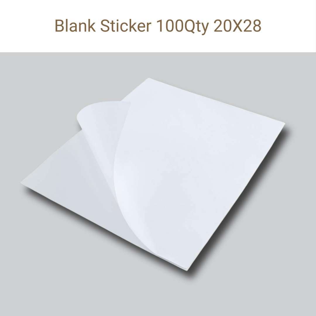 Picture of Blank Sticker 100Qty 20X28
