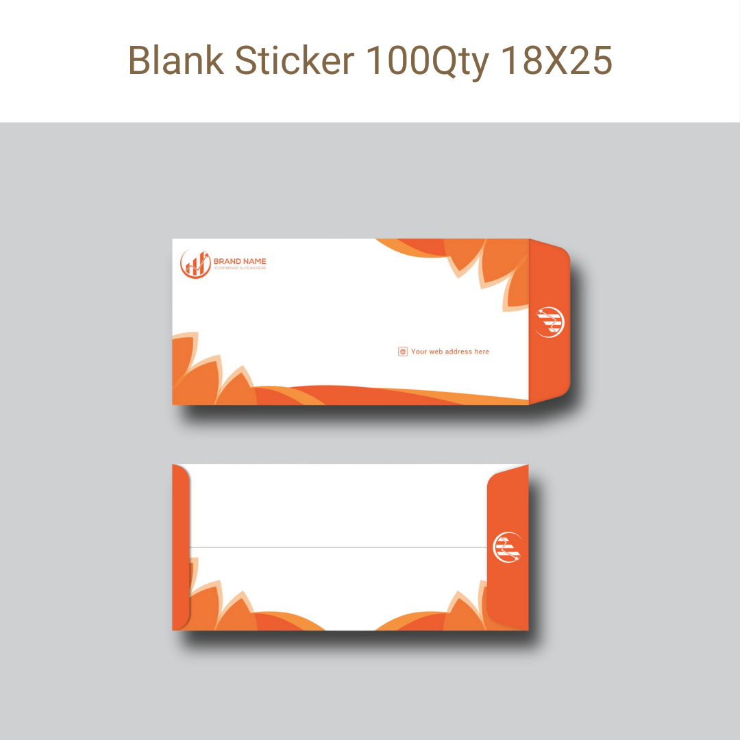 Picture of Blank Sticker 100Qty 18X25