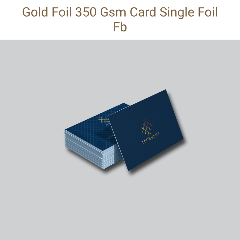 Picture of Gold Foil Card – 350 GSM – Single Foil – Front & Back
