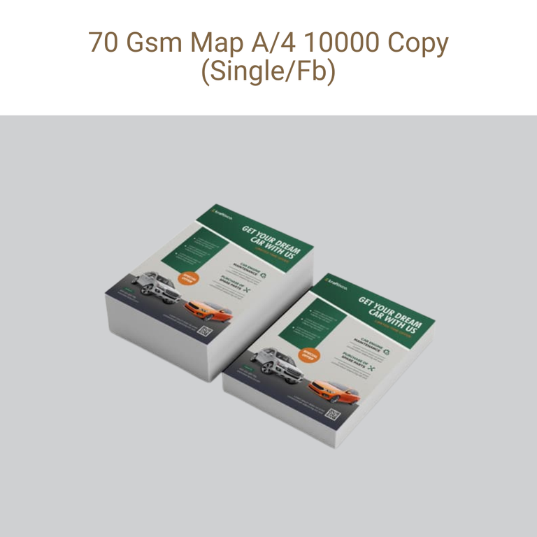 Picture of Maplitho Paper – 70 GSM – A4 – Single/Front & Back – Qty 10000