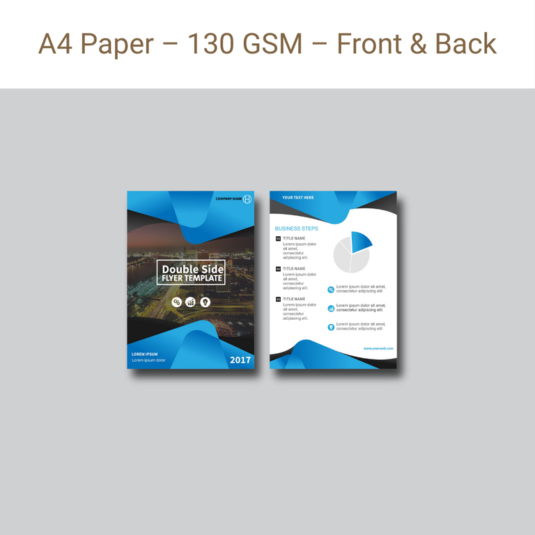 Picture of A4 Paper – 130 GSM – Front & Back