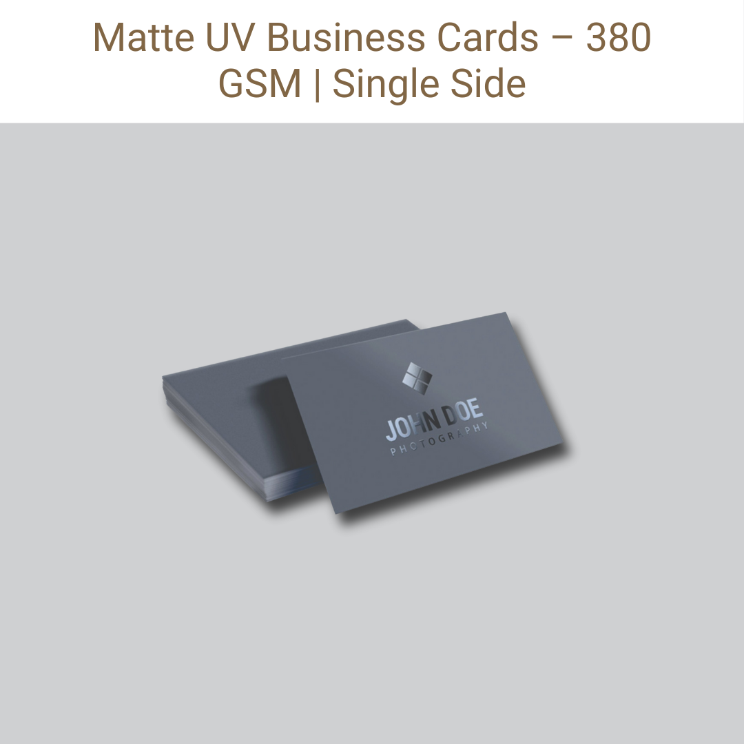 Picture of Matt Card – 380 GSM – Single Side – UV