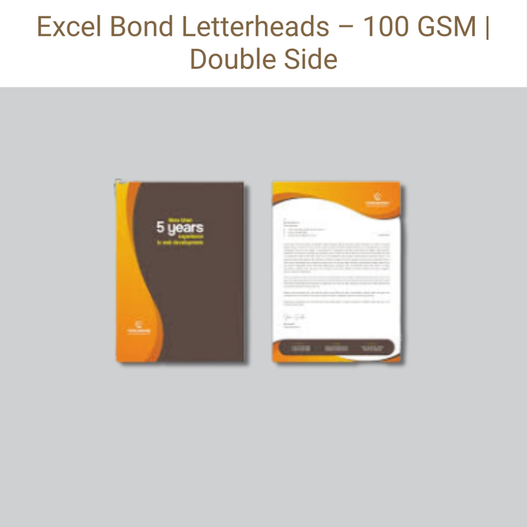 Picture of Excel Bond Paper – 100 GSM – Front & Back