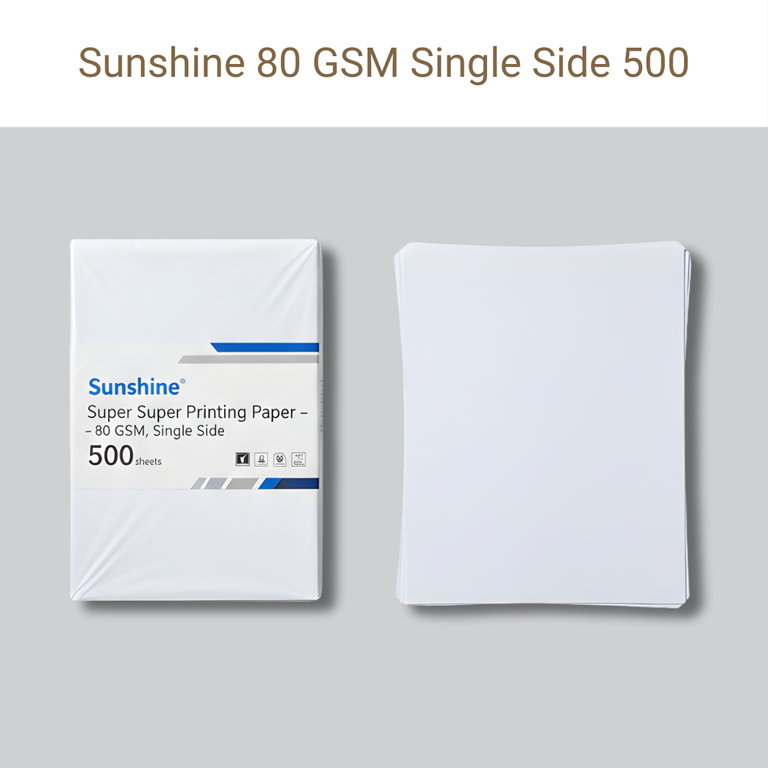 Picture of Sunshine Paper – 80 GSM – Single Side – Qty 500